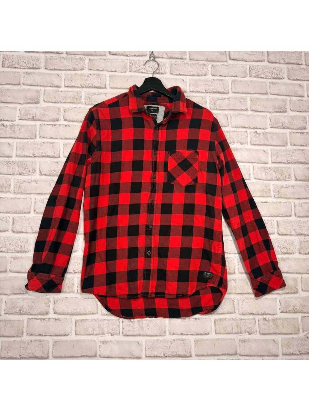 Quiksilver Buffalo Plaid Flannel Shirt Regular Fit Men's S
